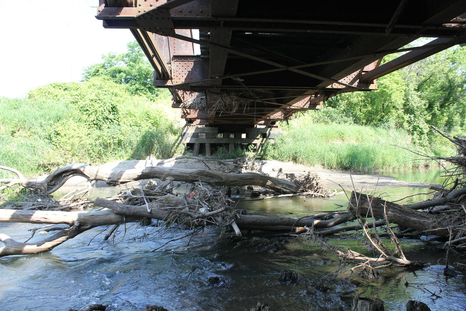 Under bridge